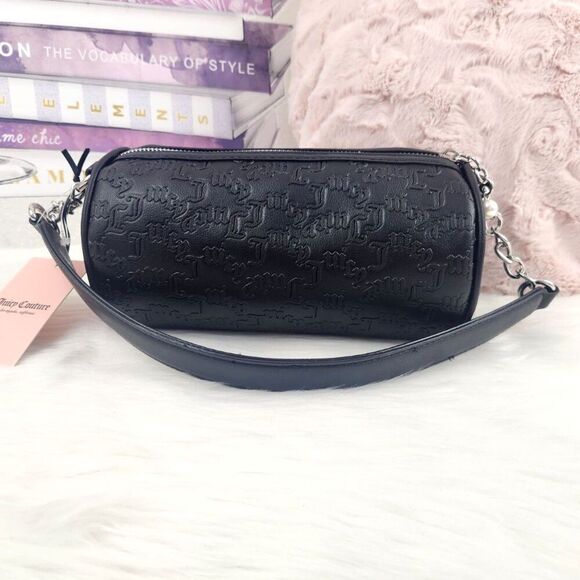 {Juicy Couture} Black {Pearls} Bag Purse - Picture 2 of 6